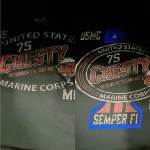 Vintage marine front and back Tshirt